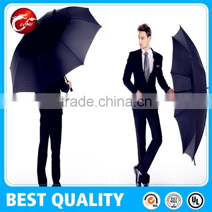 Full fiberglass canopy 60" auto open golf umbrella with EVA handle