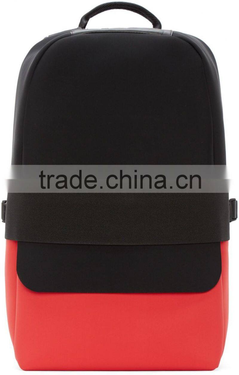 Structured neoprene backpack blank backpack with Laptop compartment(YX-Z128)