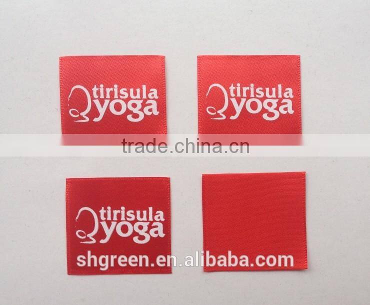 Fashion collection trousers taffeta printed labels