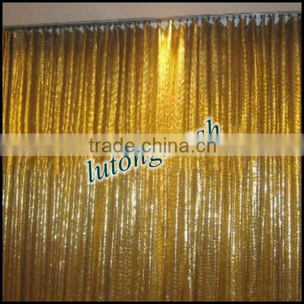 Anping Lutong mesh metalic sequins paillette for fabric curtain drapery