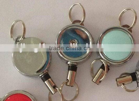 custom mini metal retractable recoil yoyo ski pass