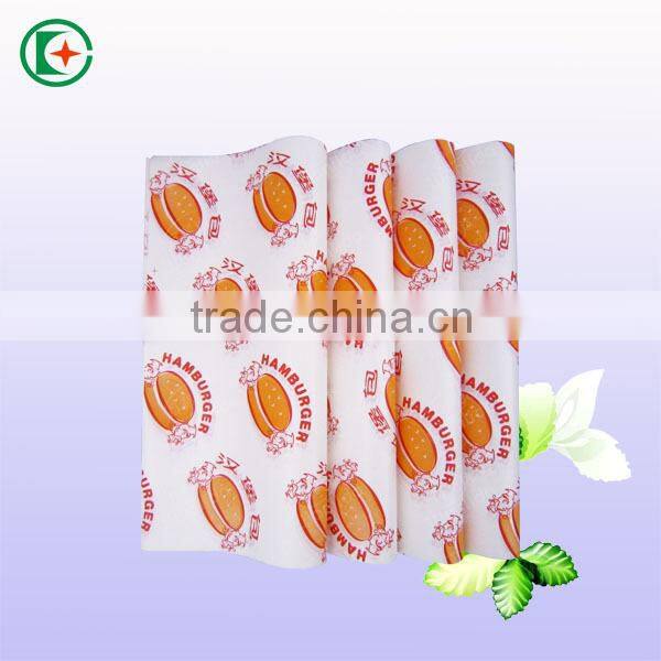 Best price greaseproof wax coated kraft burger wrapping paper