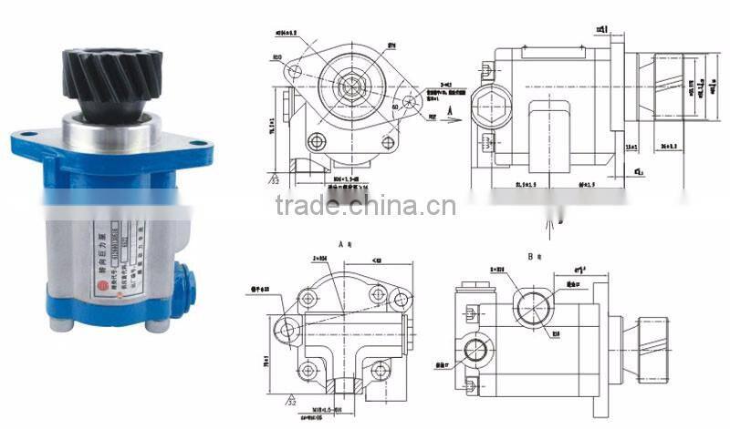 Hot products professional manufacturer weichai diesel engine parts hydraulic power steering pump