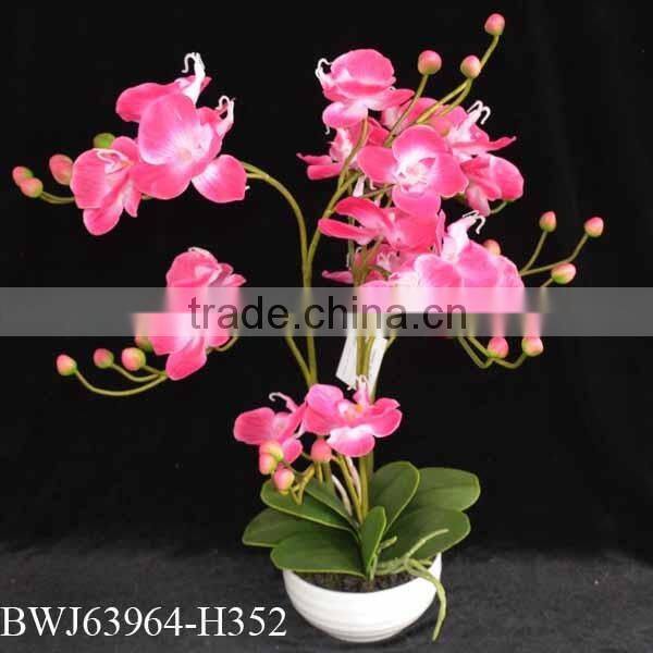 2015 best quality artificial orchid bonsai, wedding decorative orchid for sale