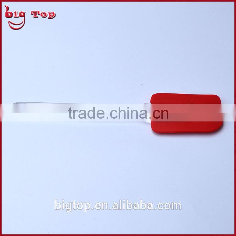 BT0141 New 10" Silicone Butter Scraper with Transparent PP Handle Long Handle Ice Scraper Cake Scraper Spatulas