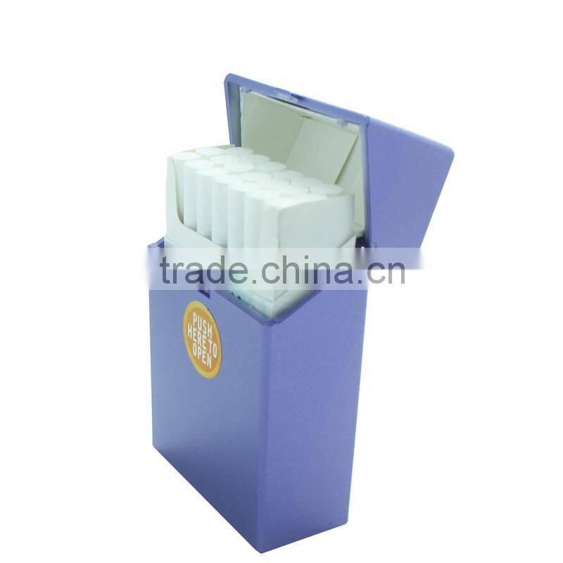 Grey ABS Plastic cigarette box /case / Holder push button for 20s kind size 85mm cigrettes