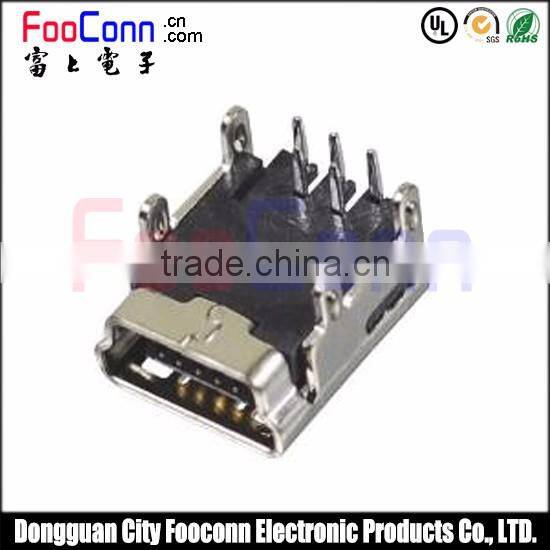 high quality mini usb 5pin pcb connector