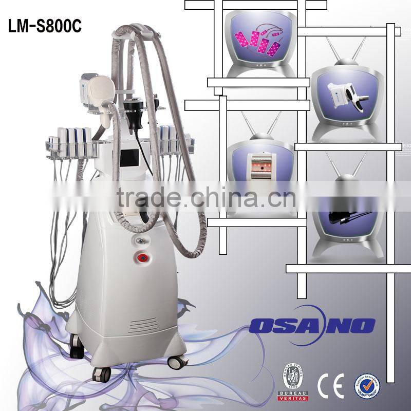 CE&ROHS approved cryolipolysis cavitation vacuum roller rf lipo laser anti cellulite machine