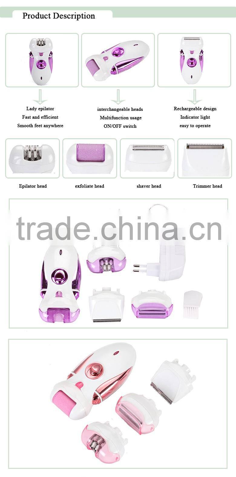Lady portable nono hair Shaving & Hair Removal ,epilator for lady