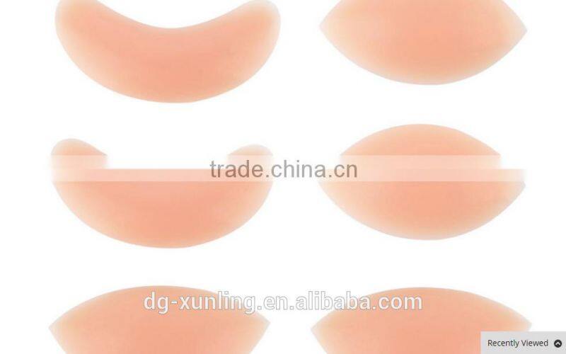 Promotion top sale clear silicone nipple bra inserts