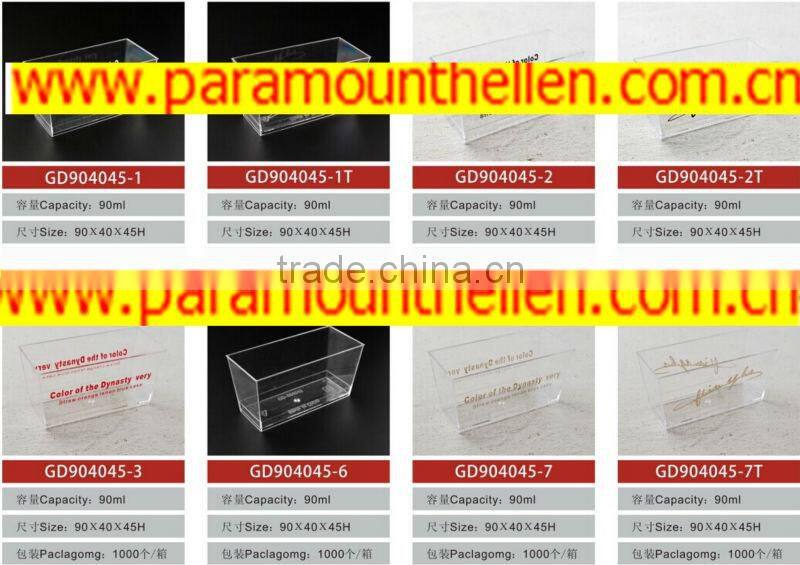 pudding cup with lid free shipping transparent pudding cup