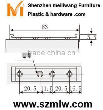 surface mounting rebound magnetic catch
