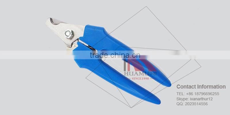 pig tail cutter with handle in blue 160*50 mm