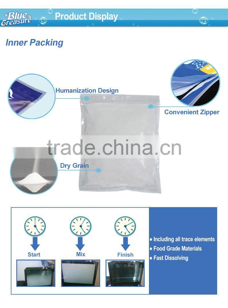 Edible refined aquaculture sea salt for grouper fish farm