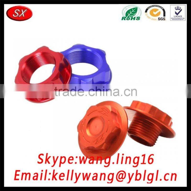 6061-T6 Aluminum CNC-Machined Racing CNC Billet Steering Stem Nut Head Bolt