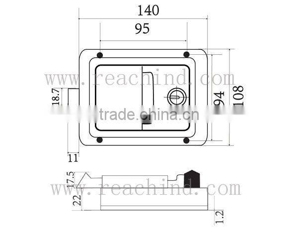 Paddle Lock Interior Release from Ningbo Manufacture