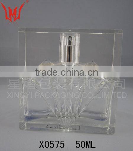 High quality empty perfume glass bottle factory triangle perfume bottle