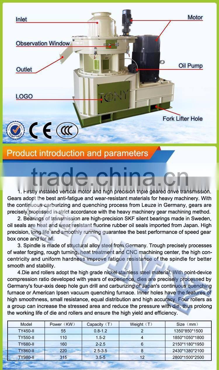 Environment protection good price oat husk pellet mill