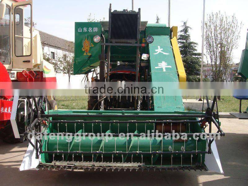 Mount on tractor wheat combine harvester