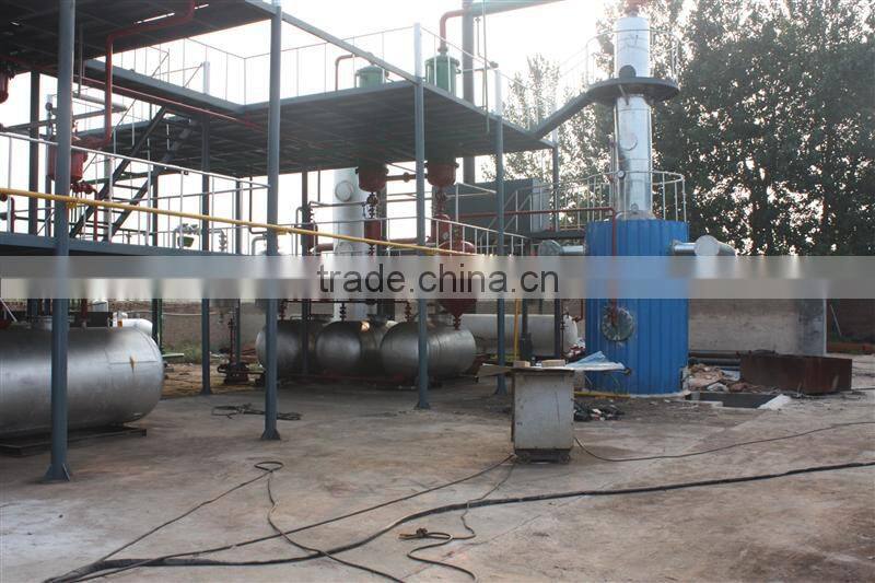 Fast Instllation Oil Purifier distiller machine refining used oil and crude and pyrolysis oil 10TPD