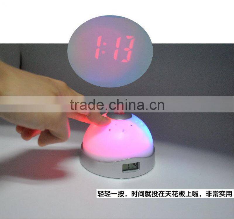 Projection Clock with LED Color-Change Projector