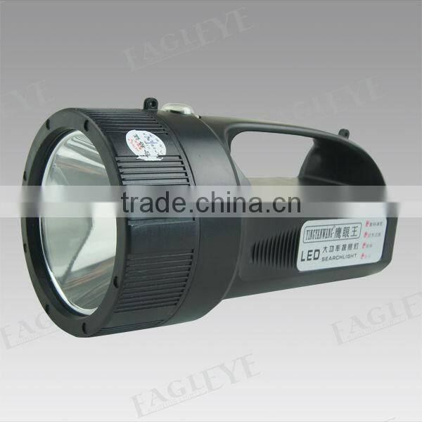 10W 810lm led handheld rechargeable battery powered search spotlight with belt