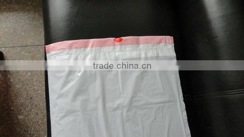 pe biodegradable grabage bags with drawstring in roll