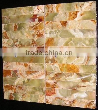 Creative design MULTI GREEN ONYX MOSAIC TILES COLLECTIONS