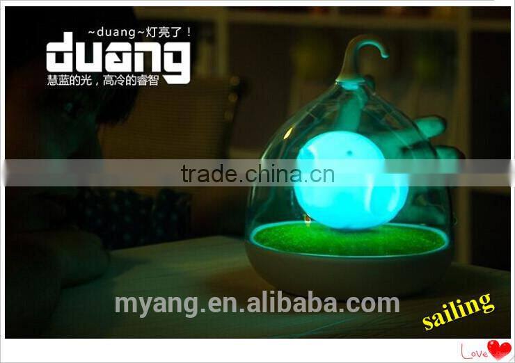 2015 novel led table lamp, Bird Cage LED lamp with two USB Charging line,Touch sensitive led table lamp
