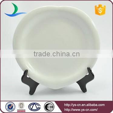 Wholesale peach heart luxury porcelain dinner plate