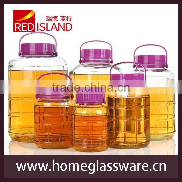 2L TO 28L popular plum glass wine bottle large glass bottle