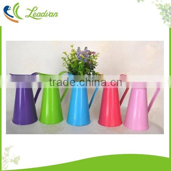 Garden table decorative metal flower vases for home decoration