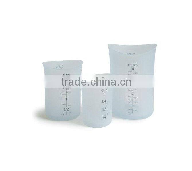 250ml/500ml Silicone Counting Cup,Set of 3 pcs