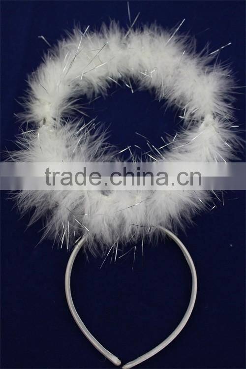 Party girl fashion headband flower headband feather hairband