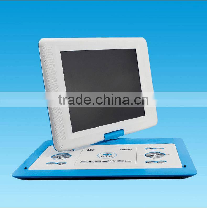 Newest Portable EVD 14.1-inch 1080p HD screen Wholesale portable DVD VCD Players with TV