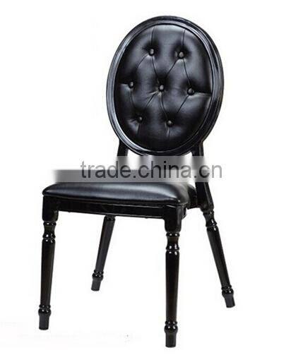 Black oval back louis banquet chair LQ-B999B
