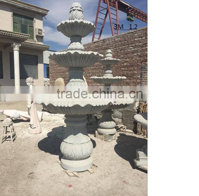 garden decoration tiered water fountain tiered stone fountain