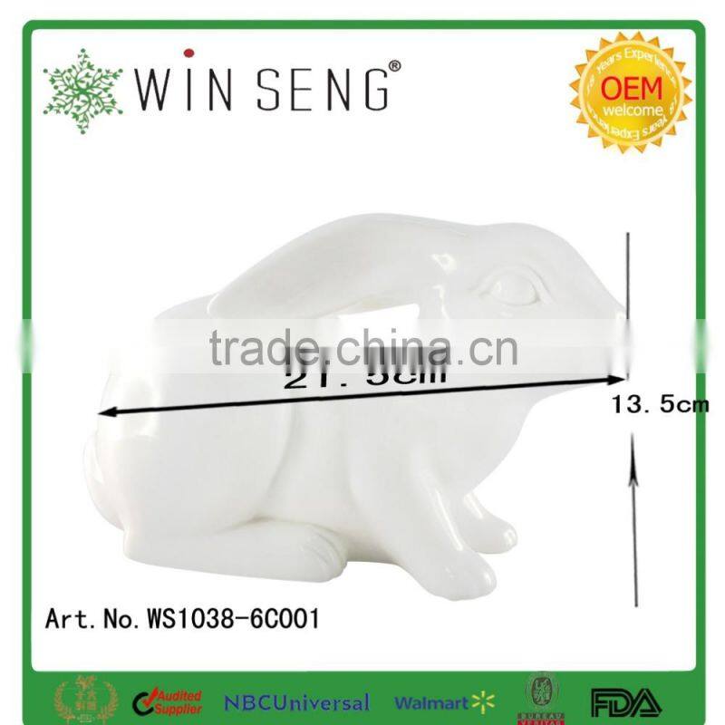 newest and high quality of the ceramic home decoration with the rabbit design for