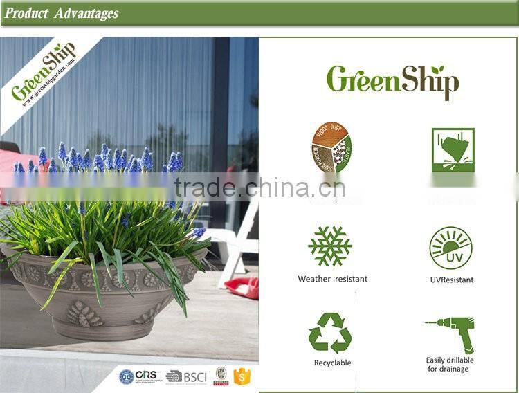 Home decoration plastic bowls artificial flower pots