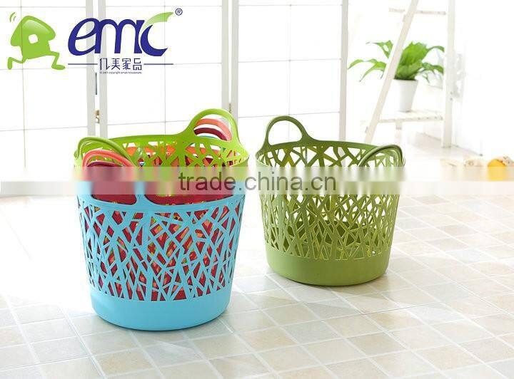 2017 New product rain tree plastic storage basket(with handle)