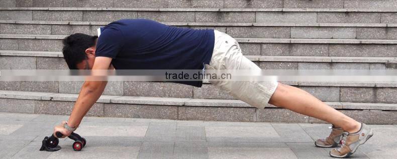 Three Ab Wheel Roller With ab Mat Fitness Exerciser Abdomonal Abs Wheels