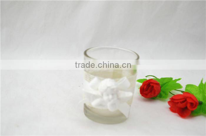 lovely angle shaped hanging glass candle holder for birthday