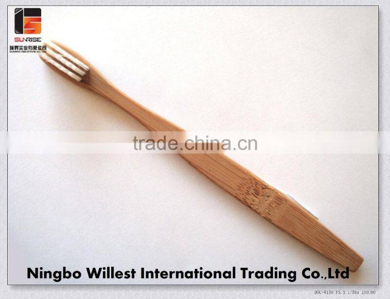 small head eco-friendly bamboo toothbrush