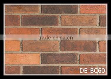 antique imitated red culture brick for wall panels decoration