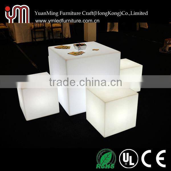 Led Cube Table,Light Up Cube Table,Plastic Cube Table