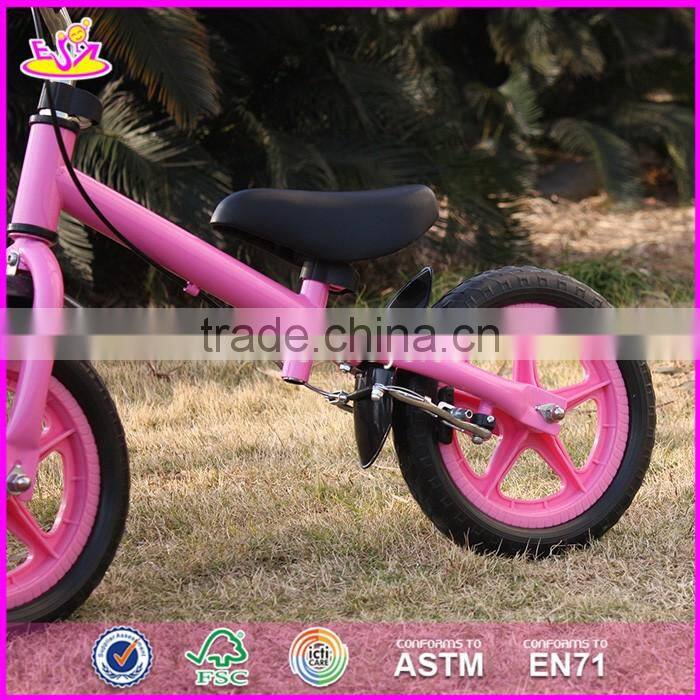 2017 New design metal girls pink balance bicycle for kids W16C168