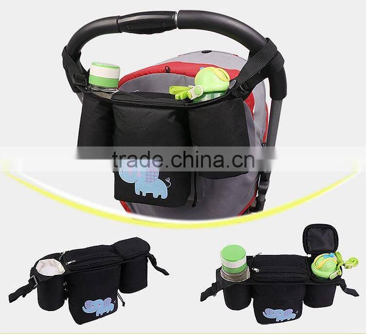 Three pockets troller baby milk cooler bag