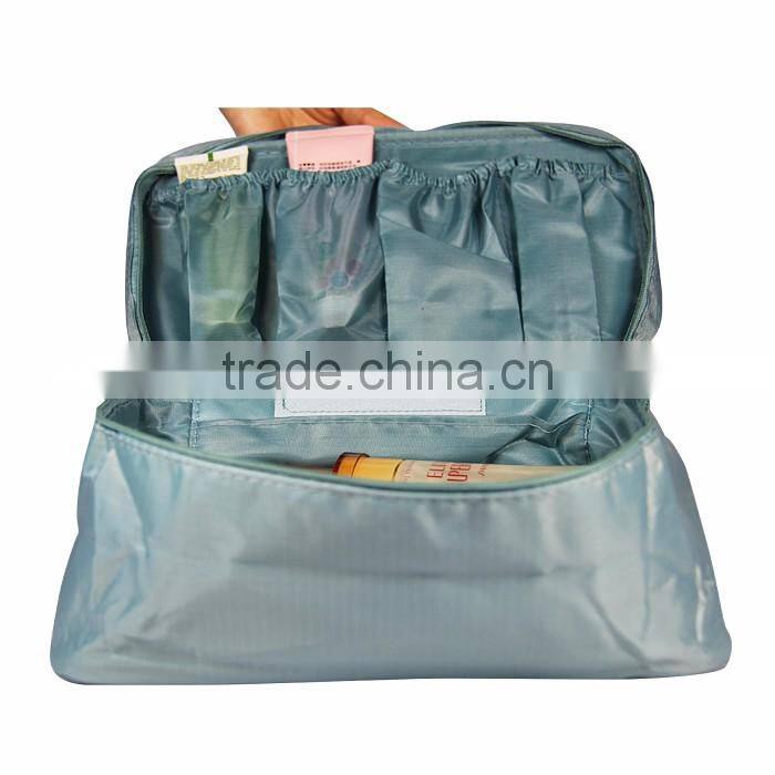 Large Capacity Cosmetic Bag For Traveling,Polyester Foldable Make up Travel Bag