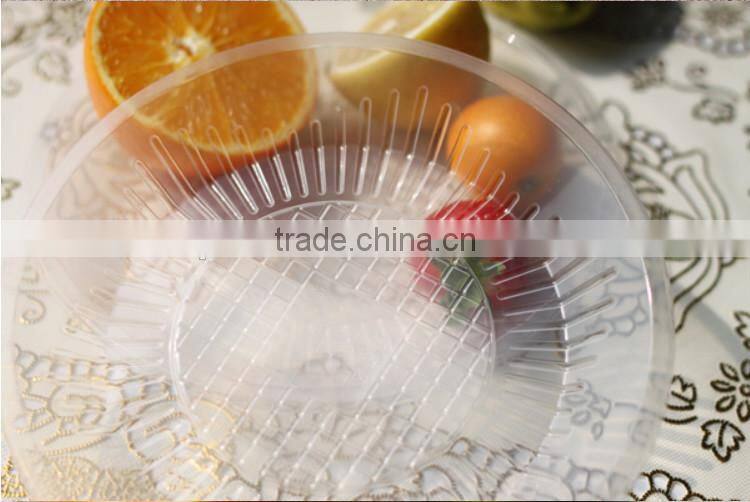 Disposable Circle Plastic Plates Transparent Plastic Plates