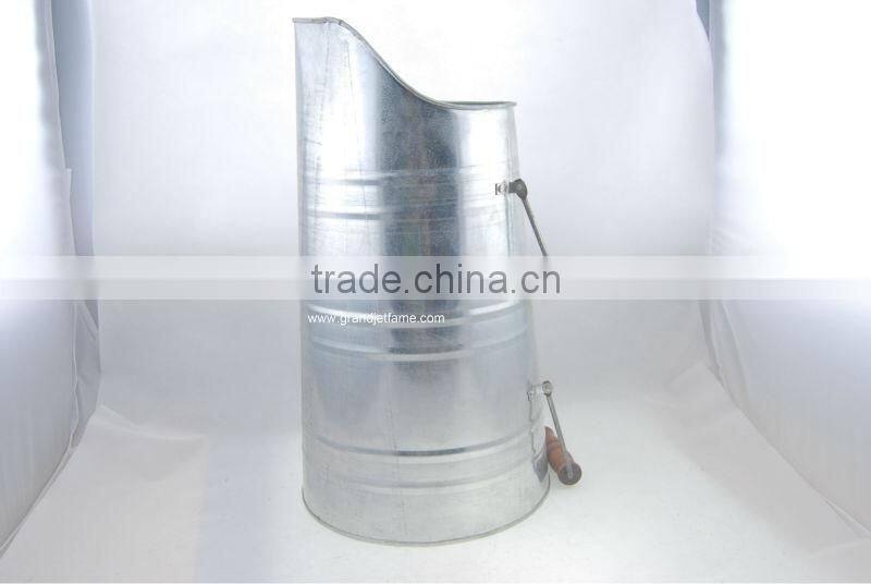 household big galvanized coal bucket with wood handle